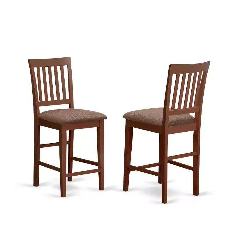 Ensemble table haute et 2 tabourets - Table à manger carrée moderne et tabourets pour cuisines