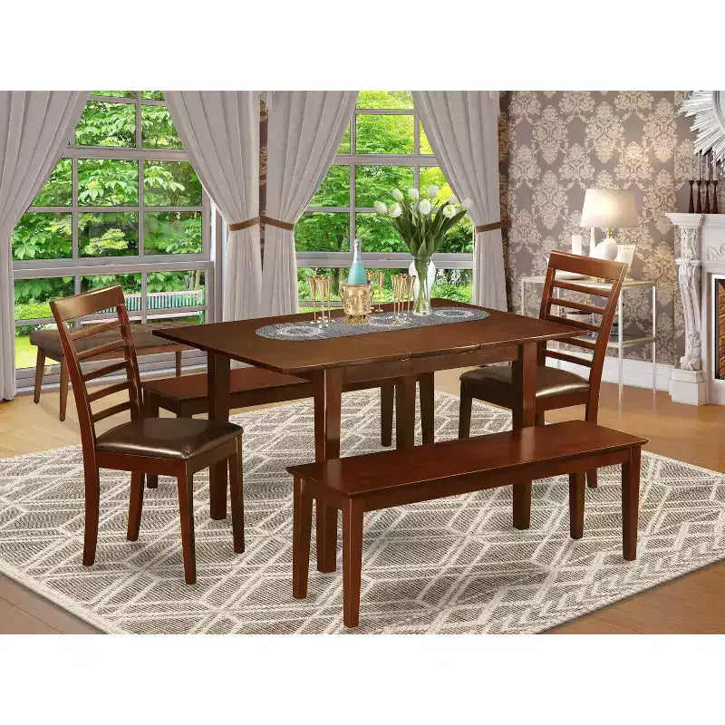 Ensemble de table de cuisine – Table à manger avec chaises, Ensemble de salle à manger moderne, Petit ensemble table et chaises, Meubles de salle à manger en bois