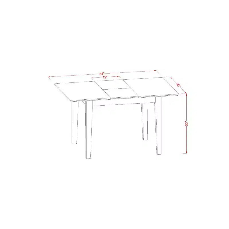Ensemble de table de cuisine – Table à manger avec chaises, Ensemble de salle à manger moderne, Petit ensemble table et chaises, Meubles de salle à manger en bois