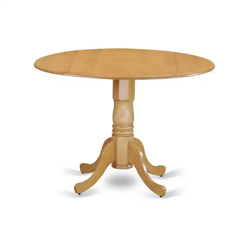 Ensemble de salle à manger rond 5 pièces : table de 42 po avec abattants et 4 chaises Parsons - vert automne