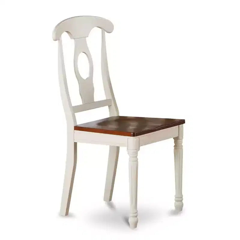 Ensemble de salle à manger 5 pièces table et chaises - Table rectangulaire en bois avec rallonge papillon - Meubles de cuisine et coin repas