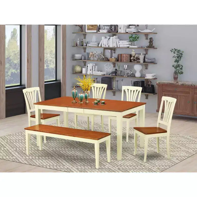 Ensemble de table à manger rétro - Table et chaises de cuisine - Style Renaissance