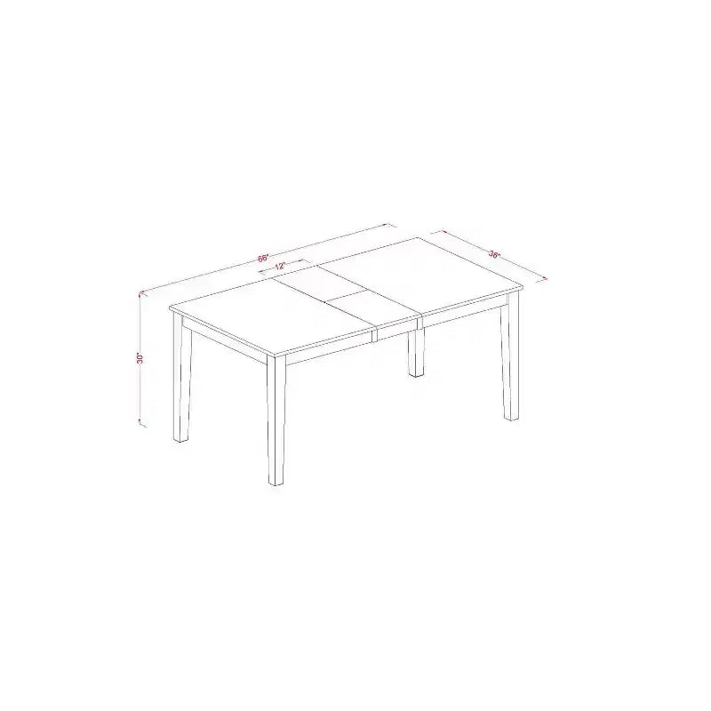 Ensemble de table à manger rétro - Table et chaises de cuisine - Style Renaissance