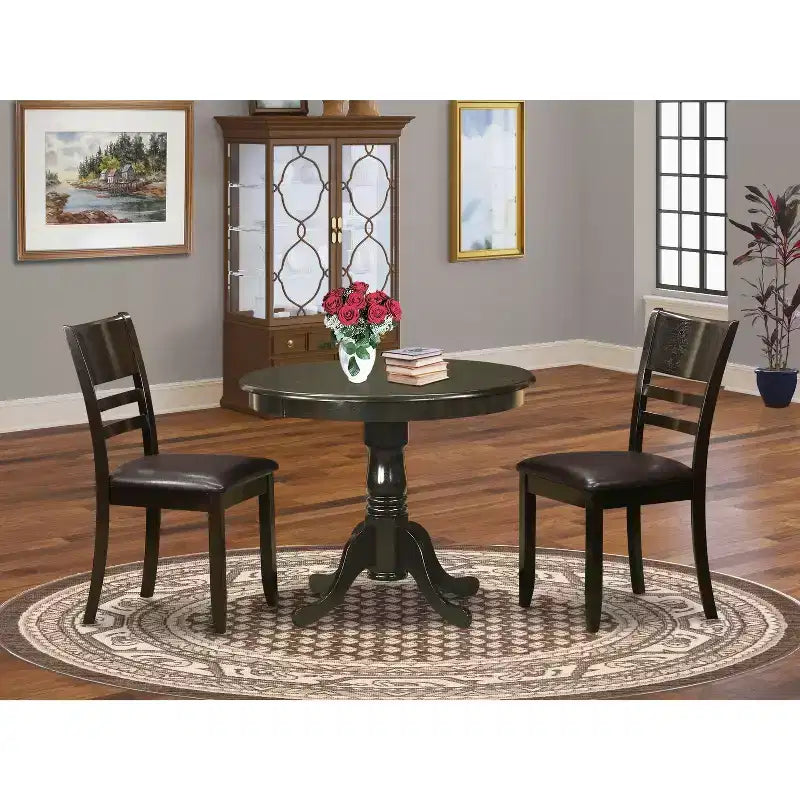 Ensemble table de cuisine ronde avec chaises - Table et chaises de salle à manger modernes