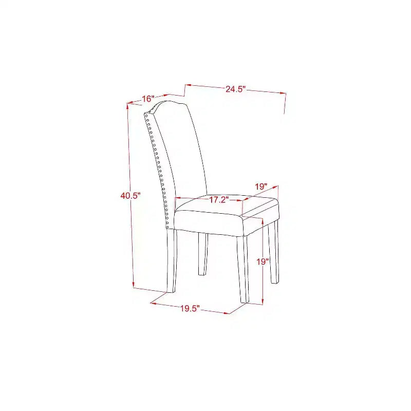 Ensemble Table de Cuisine avec 2 Chaises, Table de Salle à Manger à Abattants, Chaises Parsons en Tissu Lin, Finition Chêne