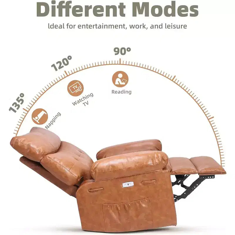 Fauteuil inclinable, Fauteuils inclinables pivotants à bascule, Fauteuil inclinable pivotant chauffant et massant pour salon, chambre à coucher