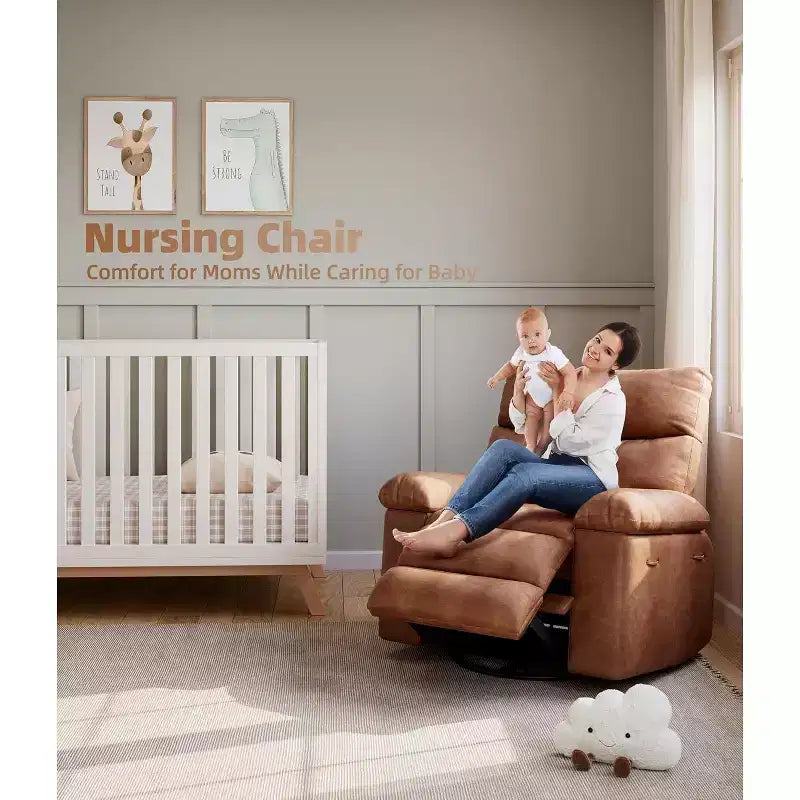 Fauteuil inclinable, Fauteuils inclinables pivotants à bascule, Fauteuil inclinable pivotant chauffant et massant pour salon, chambre à coucher