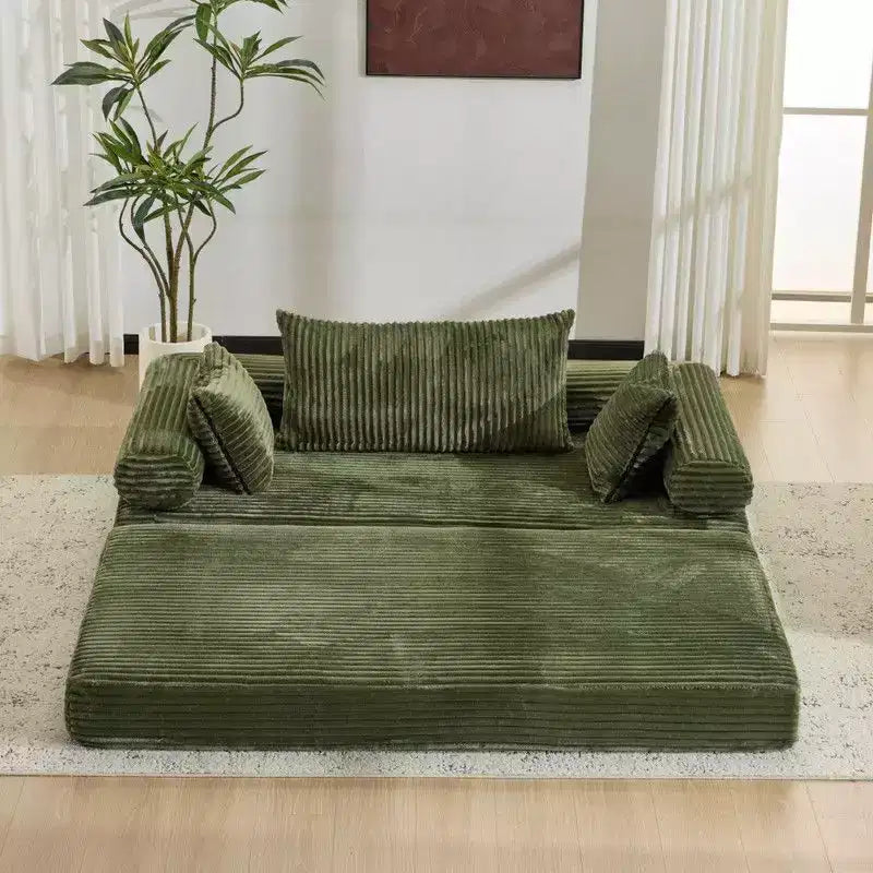 Karl Home | Canapé-lit convertible moderne King Size empilable en velours côtelé