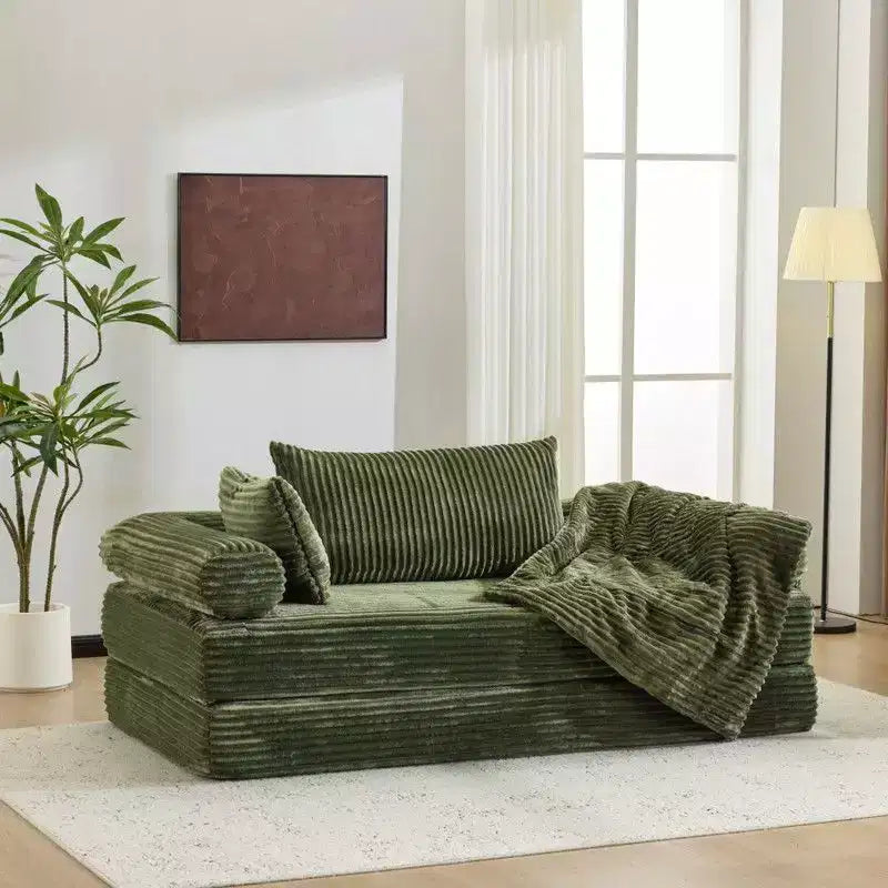 Karl Home | Canapé-lit convertible moderne King Size empilable en velours côtelé