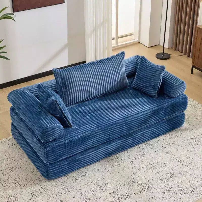 Karl Home | Canapé-lit convertible moderne King Size empilable en velours côtelé