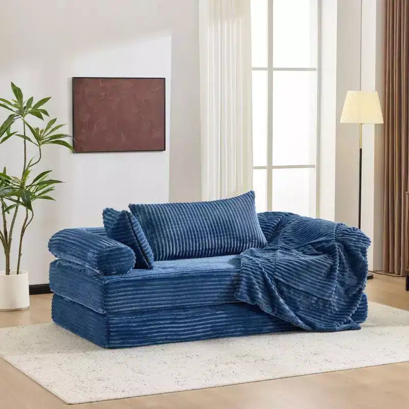Karl Home | Canapé-lit convertible moderne King Size empilable en velours côtelé