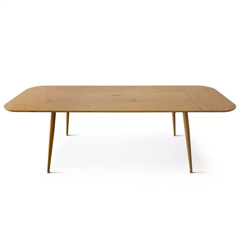 Ensemble de salle à manger extensible 9 pièces, table extensible 94,5 po aspect bois et 8 chaises confortables à dossier incurvé pour cuisine ou salle à manger - Panipeachy