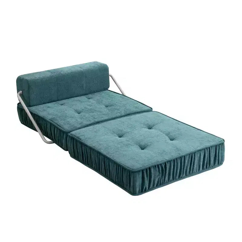 Fauteuil-lit pliant moderne individuel, convertible en velours côtelé pour salon, chambre d'amis, bureau ou appartement - Panipeachy