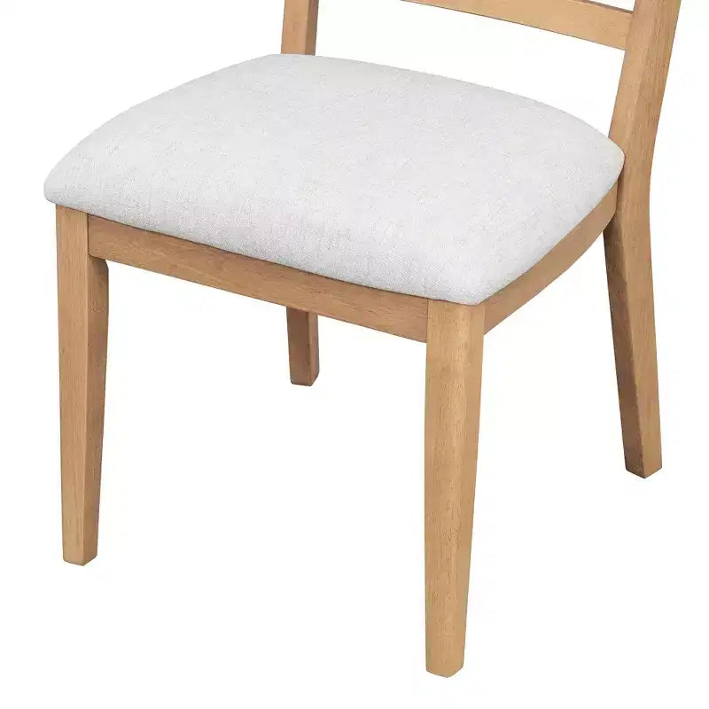 Ensemble de salle à manger rond extensible de ferme pour 4 personnes, table de cuisine ronde en bois avec rallonge, 4 chaises rembourrées pour salle à manger