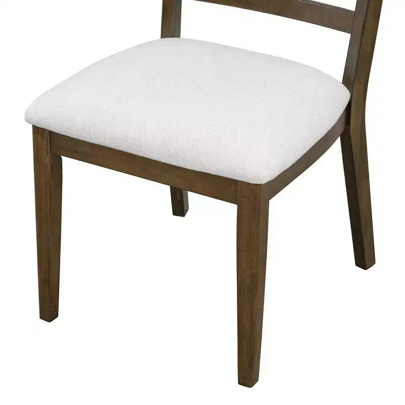 Ensemble de salle à manger rond extensible de ferme pour 4 personnes, table de cuisine ronde en bois avec rallonge, 4 chaises rembourrées pour salle à manger