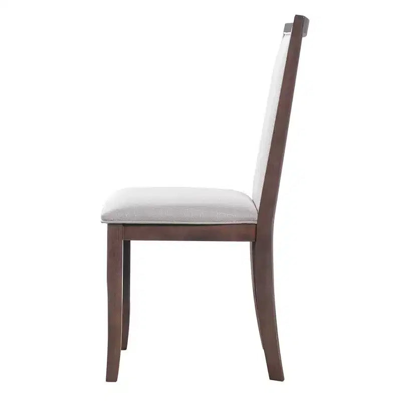 Ensemble table de salle à manger ronde extensible de style ferme pour 4, avec rallonge amovible et 4 chaises de salle à manger rembourrées