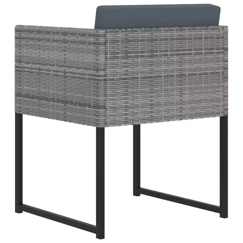 vidaXL Salon de Jardin Ensemble Table et Chaises Mobilier de Jardin en Résine Tressée