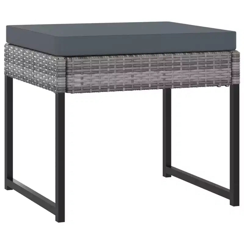 vidaXL Salon de Jardin Ensemble Table et Chaises Mobilier de Jardin en Résine Tressée
