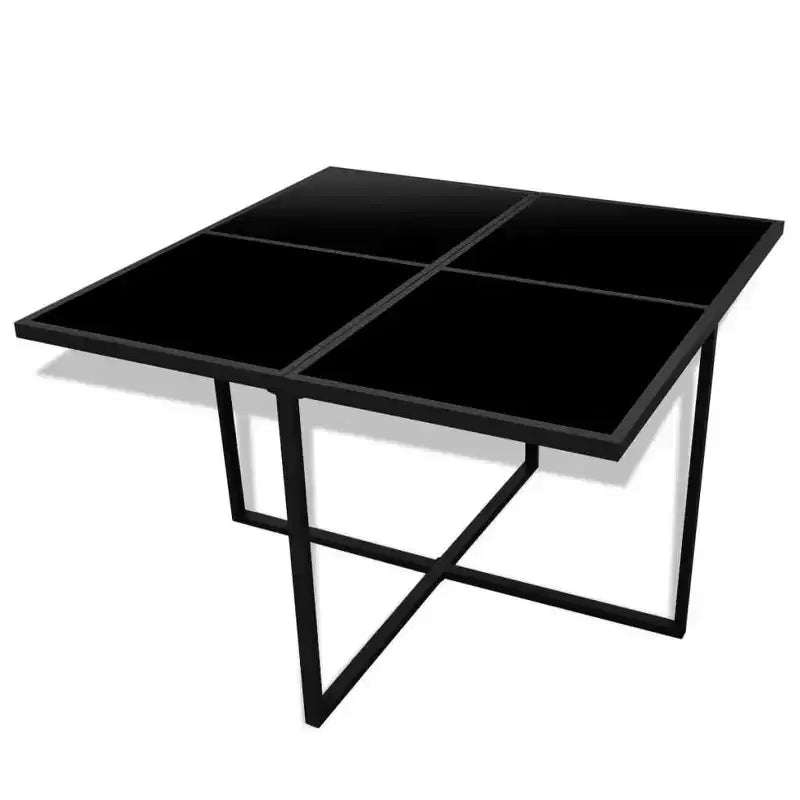 vidaXL Salon de Jardin Ensemble Table et Chaises Mobilier de Jardin en Résine Tressée