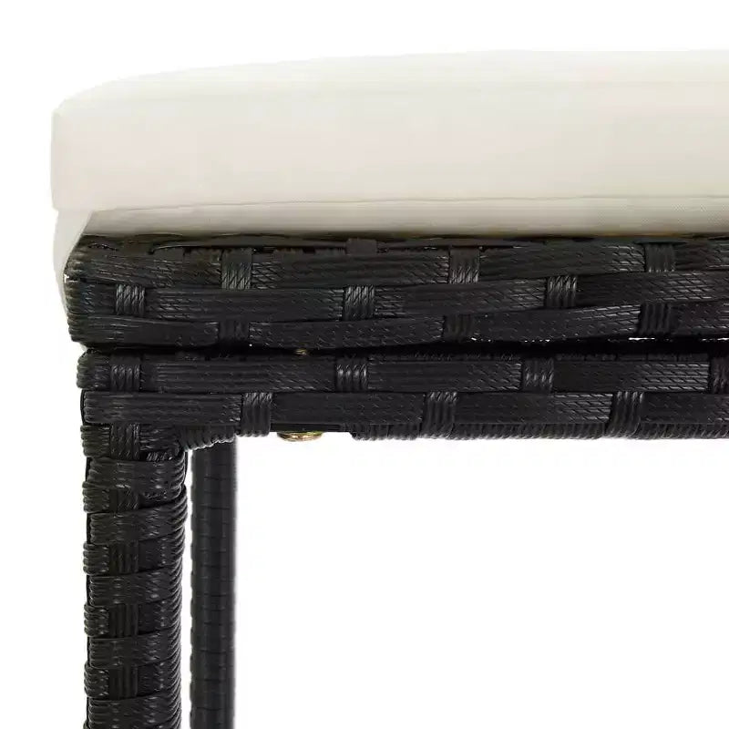 vidaXL Ensemble de bar de patio Table de bar et tabourets Ensemble de mobilier de patio avec coussins