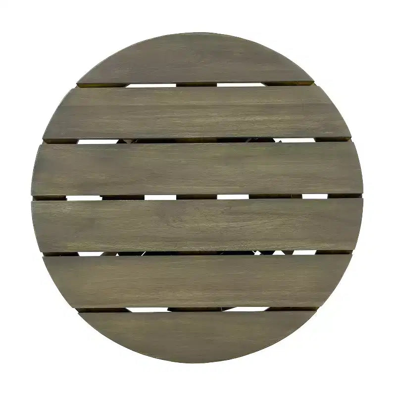 Ensemble de conversation 3 pièces pour patio en bois d'acacia, mobilier d'extérieur, 2 fauteuils club avec table d'appoint pour jardin/patio/terrasse - ModernLuxe