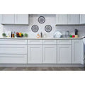 27"W x 30"H x 12"D Shaker Base Kitchen Cabinet, Solid Wood Frame, Water-Based Low-VOC Paint, Soft-Close, RTA, Dove Gray