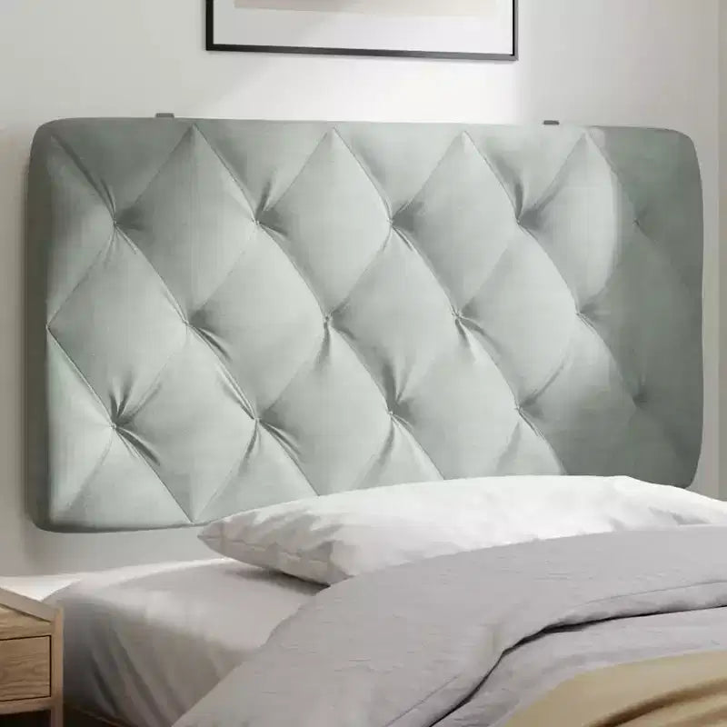 Headboard Cushion Decorative Upholstered Pillow Back Bedroom Velvet