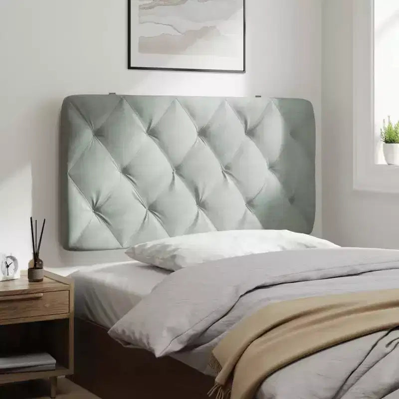 Headboard Cushion Decorative Upholstered Pillow Back Bedroom Velvet