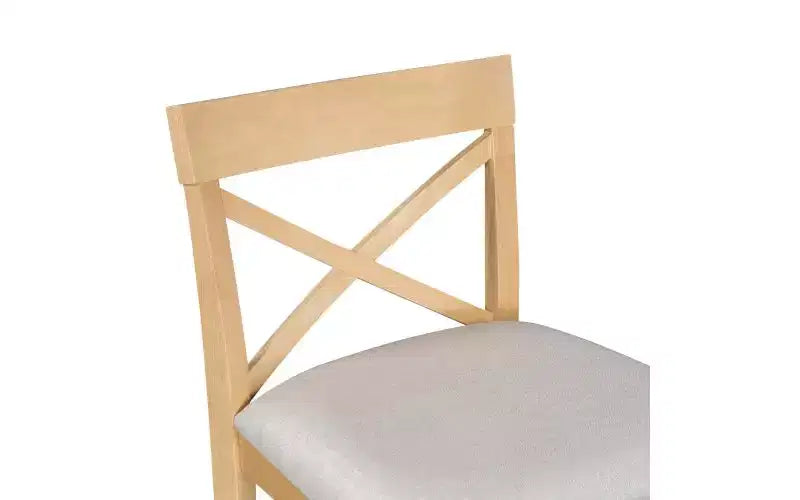 JVNOXK Ensemble table et chaises de salle à manger style ferme, rectangulaire, en bois, 48 pouces, avec deux chaises, adapté pour la cuisine, beige