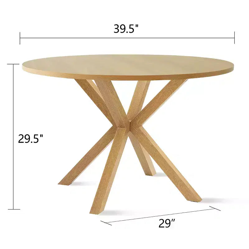 Ensemble de salle à manger moderne pour 4 personnes, table à pied central gain de place avec chaises tapissées en bouclé, dossier en rotin tressé, pour appartement - Panipeachy