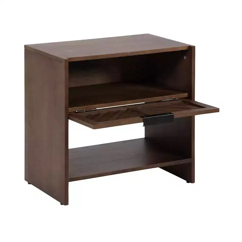 Mango Wood Side Table, 22x14x22, Brown