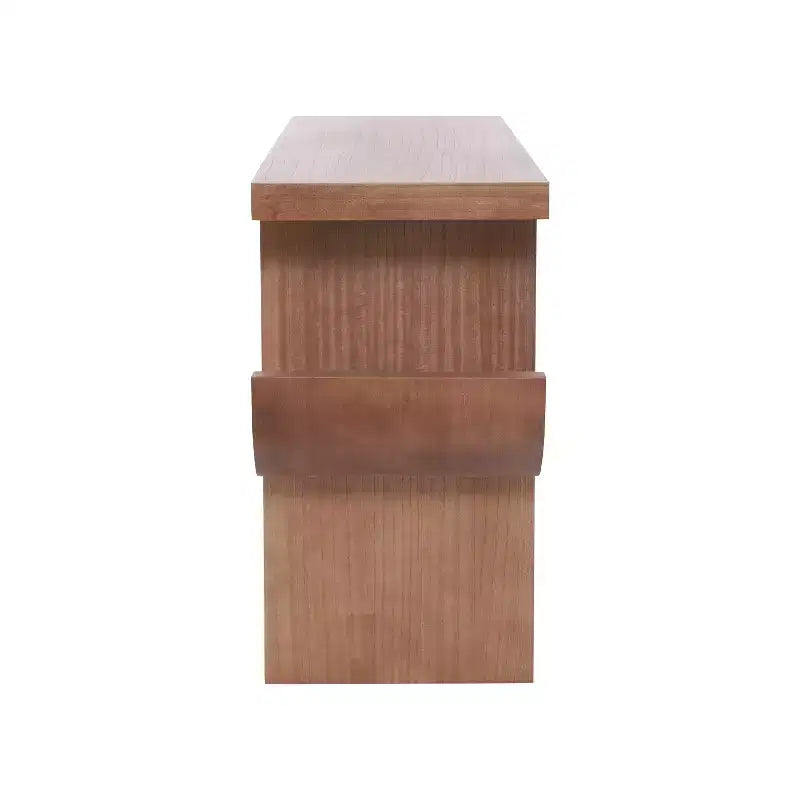 Modern Wooden Console Table with Open Shelf
