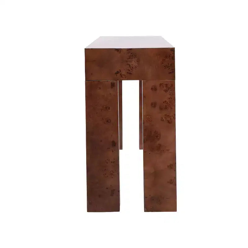 Modern Wooden Console Table with Open Shelf