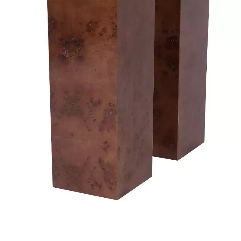Modern Wooden Console Table with Open Shelf