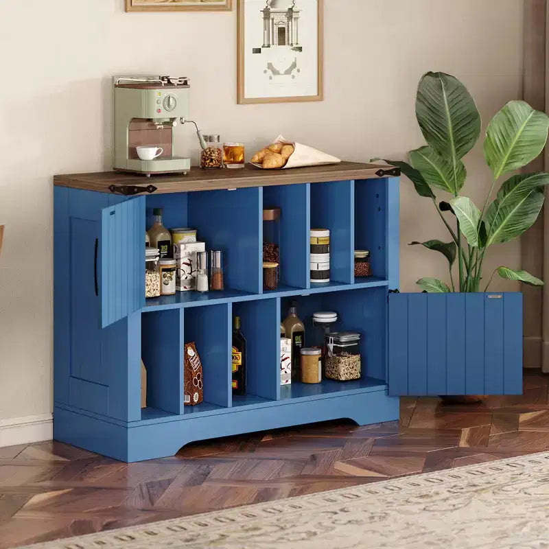 39in Large Vinyl Record Storage Cabinet with Barn Doors for Living Room Bedroom