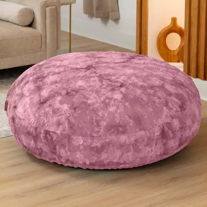 Lil' Cuddler Cocoon Jr Kids Faux Fur Bean Bag Crash Pad & Lounger