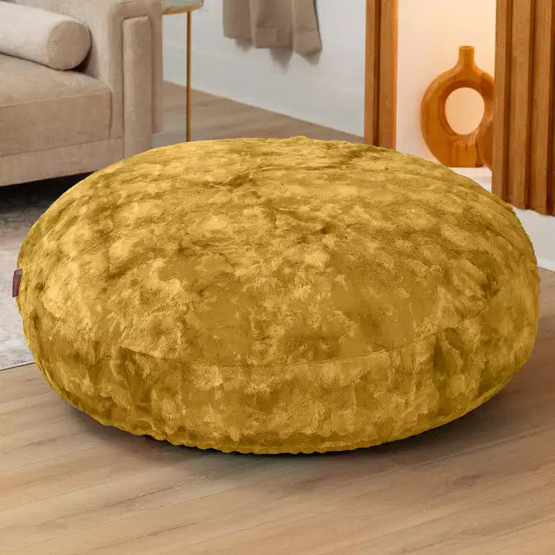 Lil' Cuddler Cocoon Jr Kids Faux Fur Bean Bag Crash Pad & Lounger