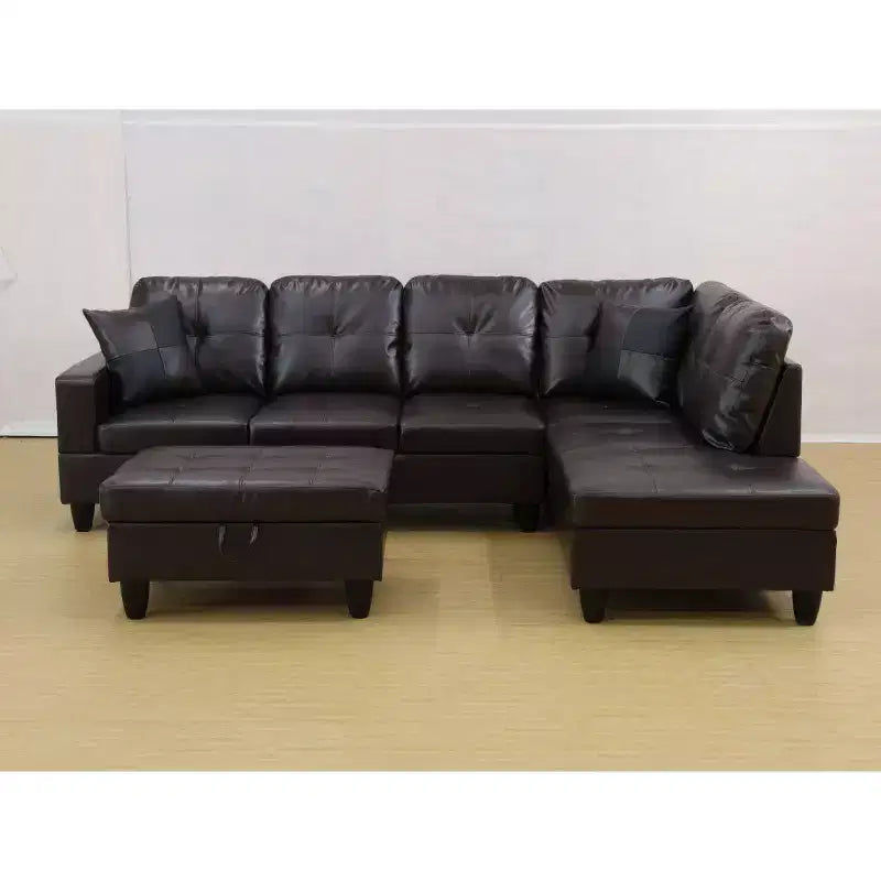 Sublimez votre intérieur avec notre somptueux canapé marron semi-PU : confort, style et innovation réunis