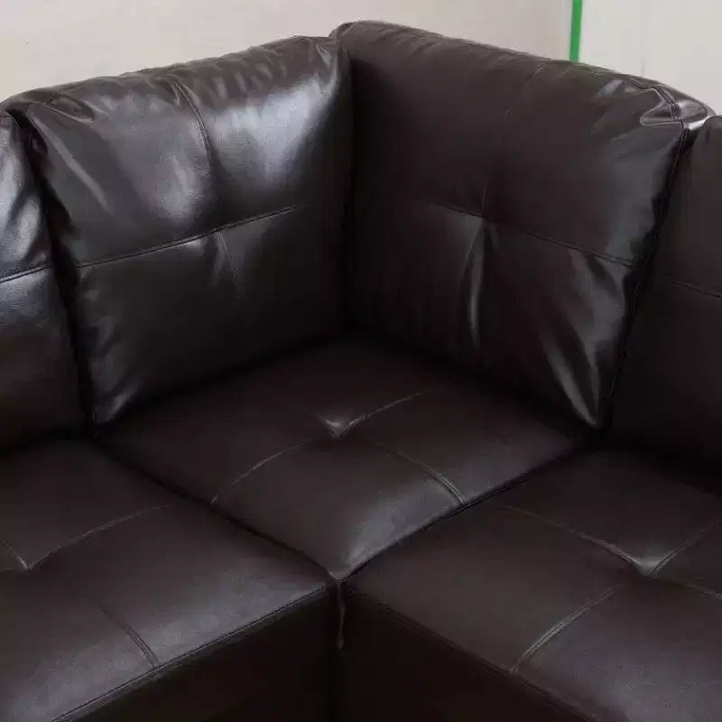 Sublimez votre intérieur avec notre somptueux canapé marron semi-PU : confort, style et innovation réunis