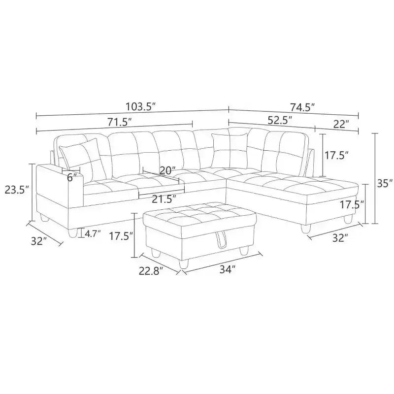 Sublimez votre intérieur avec notre somptueux canapé marron semi-PU : confort, style et innovation réunis