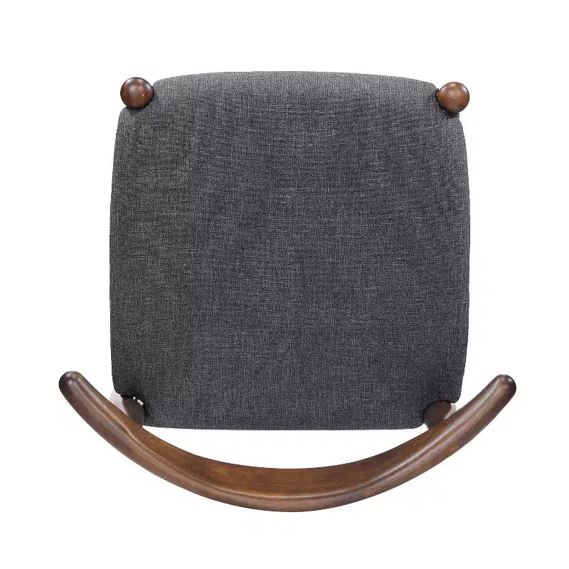 Ensemble de salle à manger minimaliste en bois pour 4 personnes, ensemble de table rectangulaire 5 pièces pour petits espaces avec 4 chaises rembourrées pour la cuisine