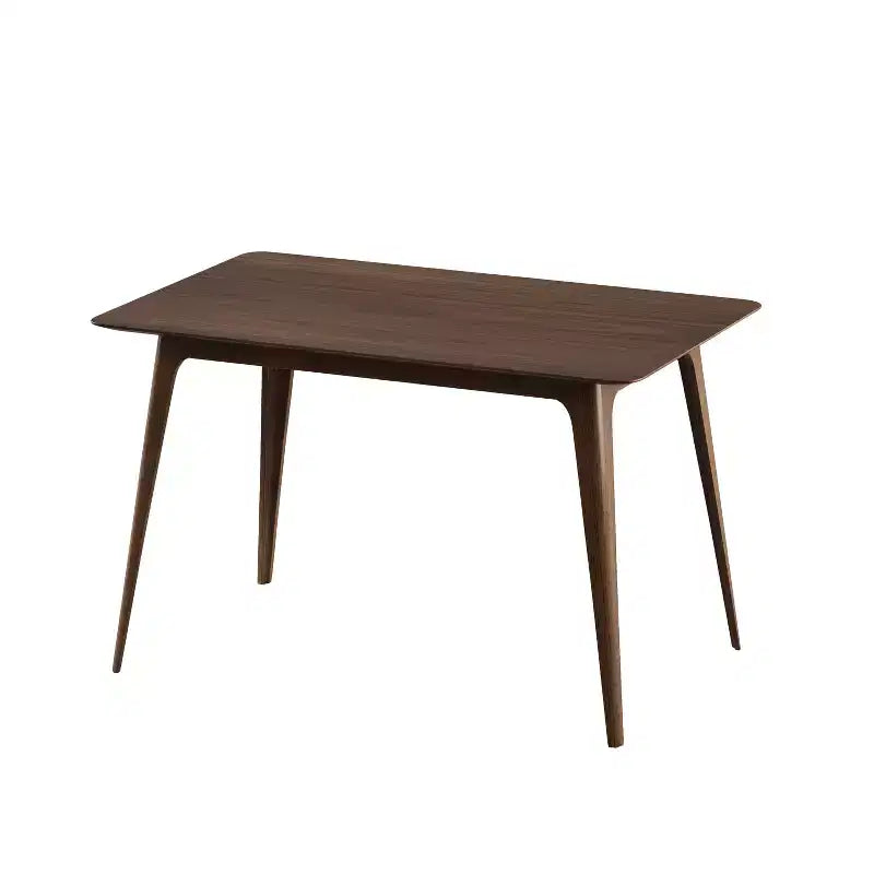 Ensemble de salle à manger minimaliste en bois pour 4 personnes, ensemble de table rectangulaire 5 pièces pour petits espaces avec 4 chaises rembourrées pour la cuisine