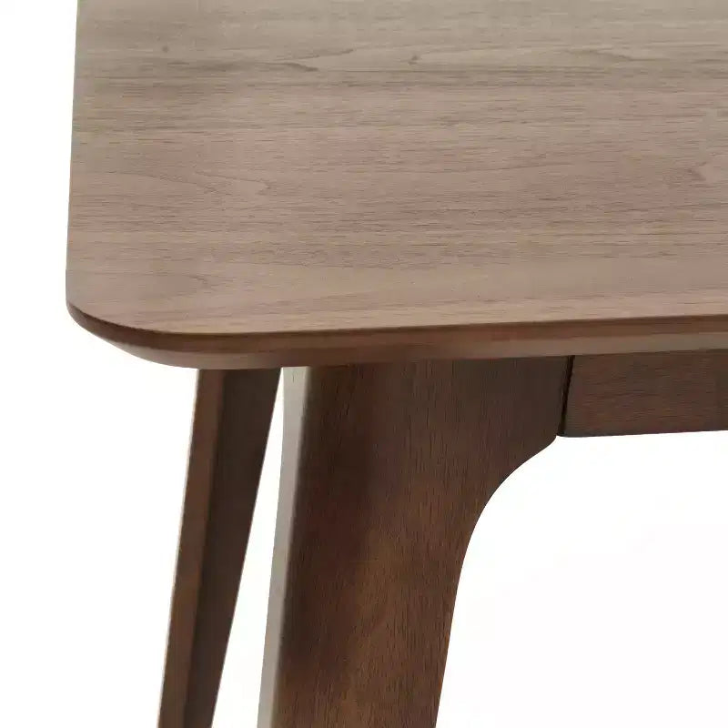 Ensemble de salle à manger minimaliste en bois pour 4 personnes, ensemble de table rectangulaire 5 pièces pour petits espaces avec 4 chaises rembourrées pour la cuisine