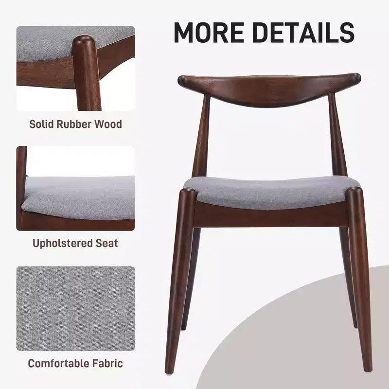 Ensemble de salle à manger minimaliste en bois pour 4 personnes, ensemble de table rectangulaire 5 pièces pour petits espaces avec 4 chaises rembourrées pour la cuisine