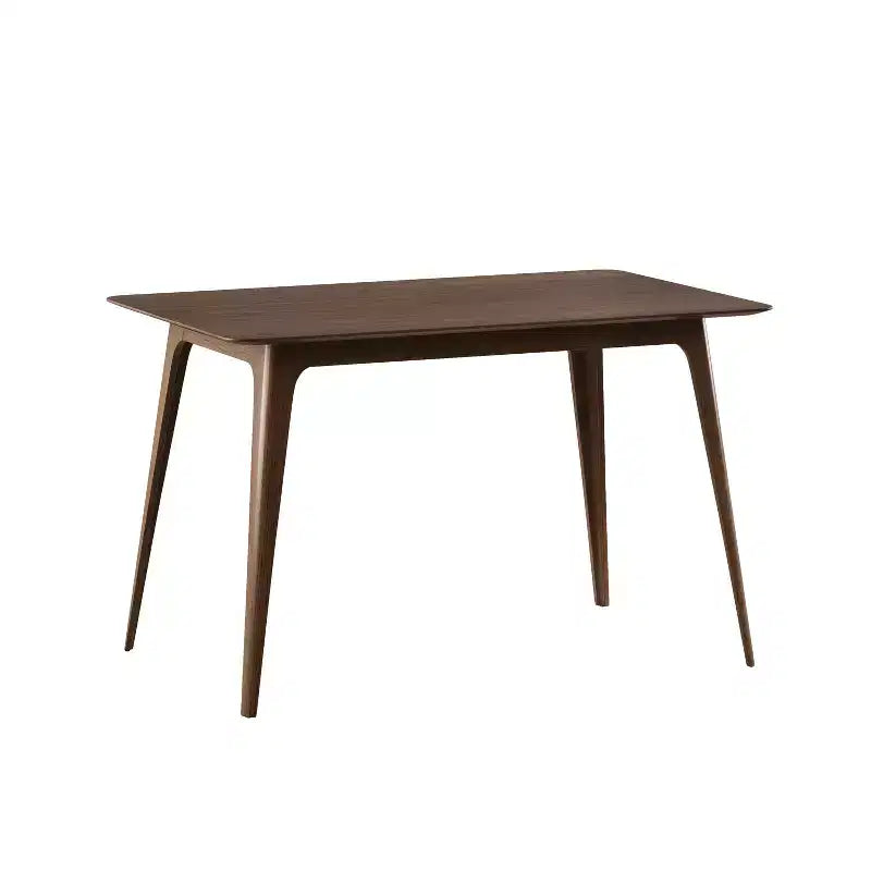 Ensemble de salle à manger minimaliste en bois pour 4 personnes, ensemble de table rectangulaire 5 pièces pour petits espaces avec 4 chaises rembourrées pour la cuisine