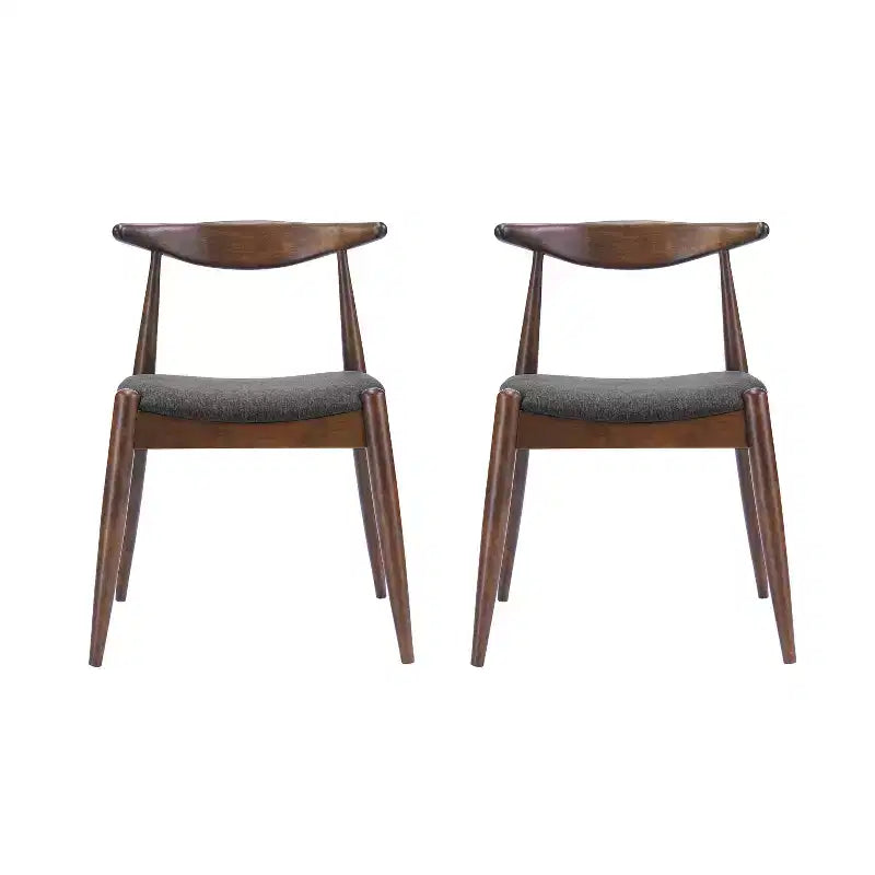 Ensemble de salle à manger minimaliste en bois pour 4 personnes, ensemble de table rectangulaire 5 pièces pour petits espaces avec 4 chaises rembourrées pour la cuisine