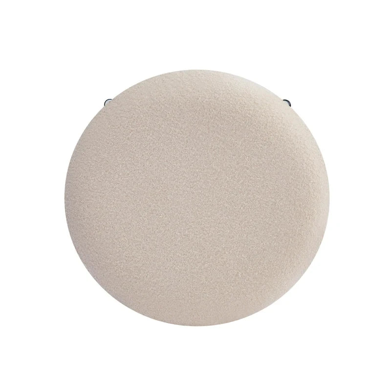 Tabourets de comptoir sans dossier ronds Altrium Modern rembourrés de 24,75 pouces avec cadre en fer (ensemble de 4) par Christopher Knight Home