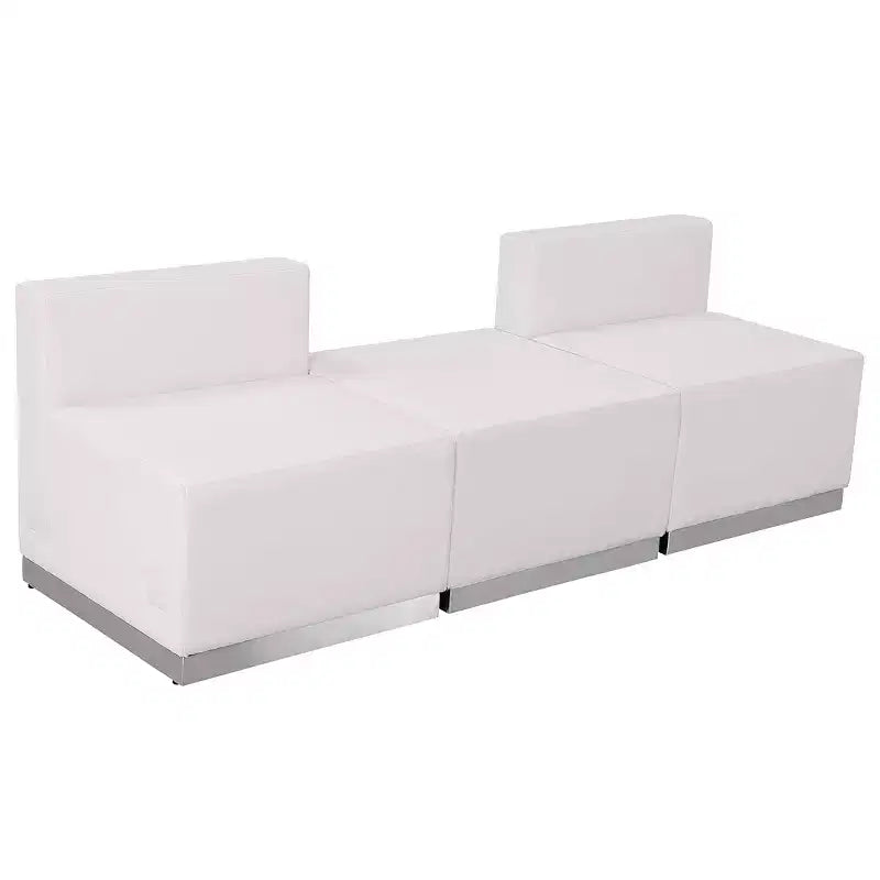 Flash Furniture HERCULES Alon Series LeatherSoft Reception Configuration, 3 Pieces