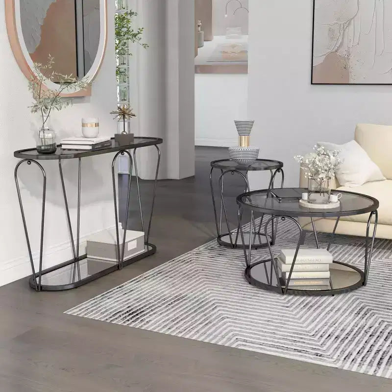 Ensemble de 3 tables basses Kuut Glam - HOMES: Inside + Out