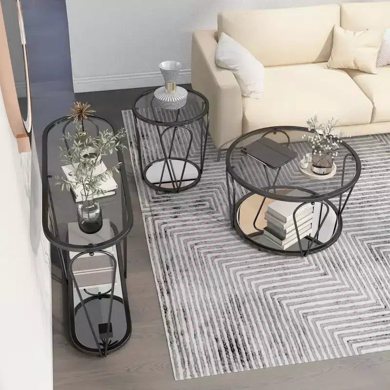 Ensemble de 3 tables basses Kuut Glam - HOMES: Inside + Out